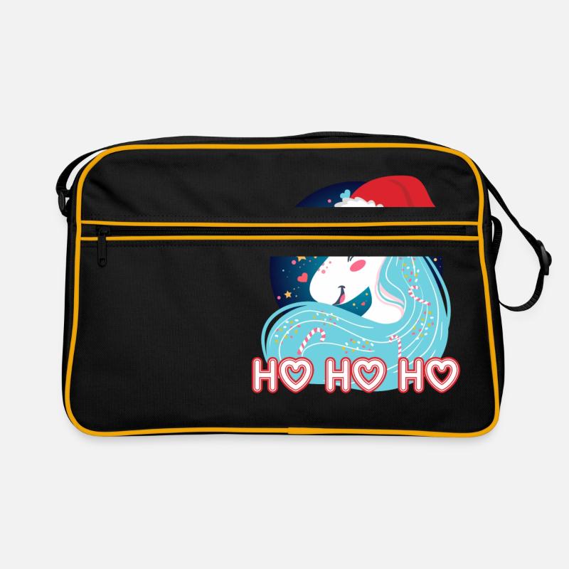 Ho ho ho Noël Unicorn Sac Retro