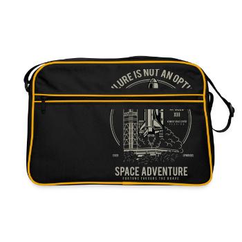 SPACE ADVENTURE - Space Shuttle Shirt Gift - Retro Bag - black/gold - Front