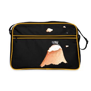 Traveling Elephant - Retro Bag - black/gold - Front