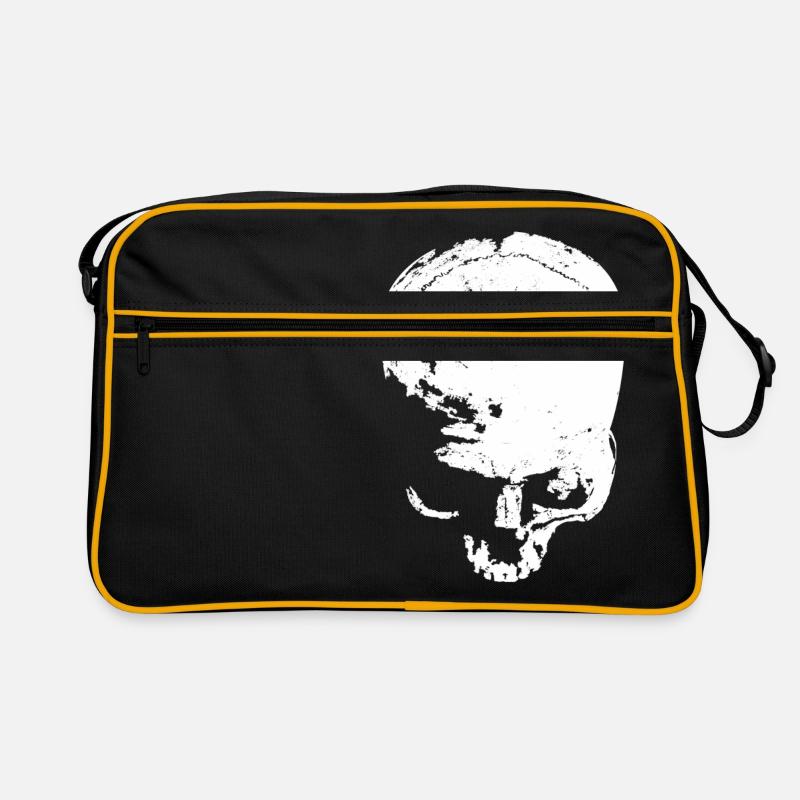 skull - Retro Bag - black/gold