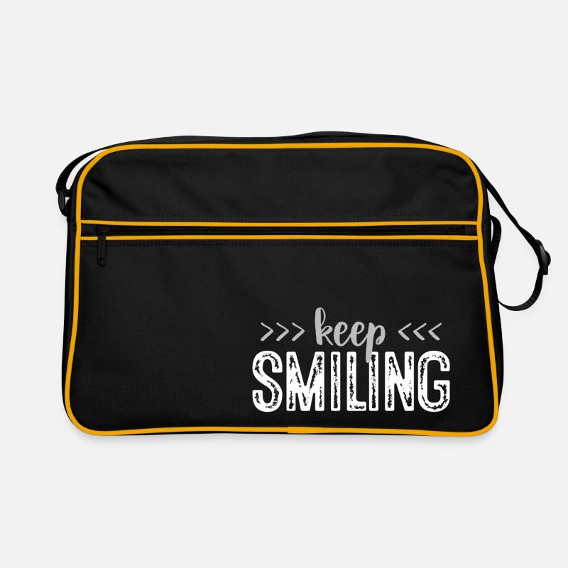 Keep smiling - Smile on Retro Bag