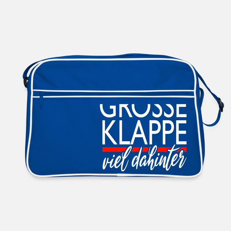 große klappe - viel dahinter Retro Tasche