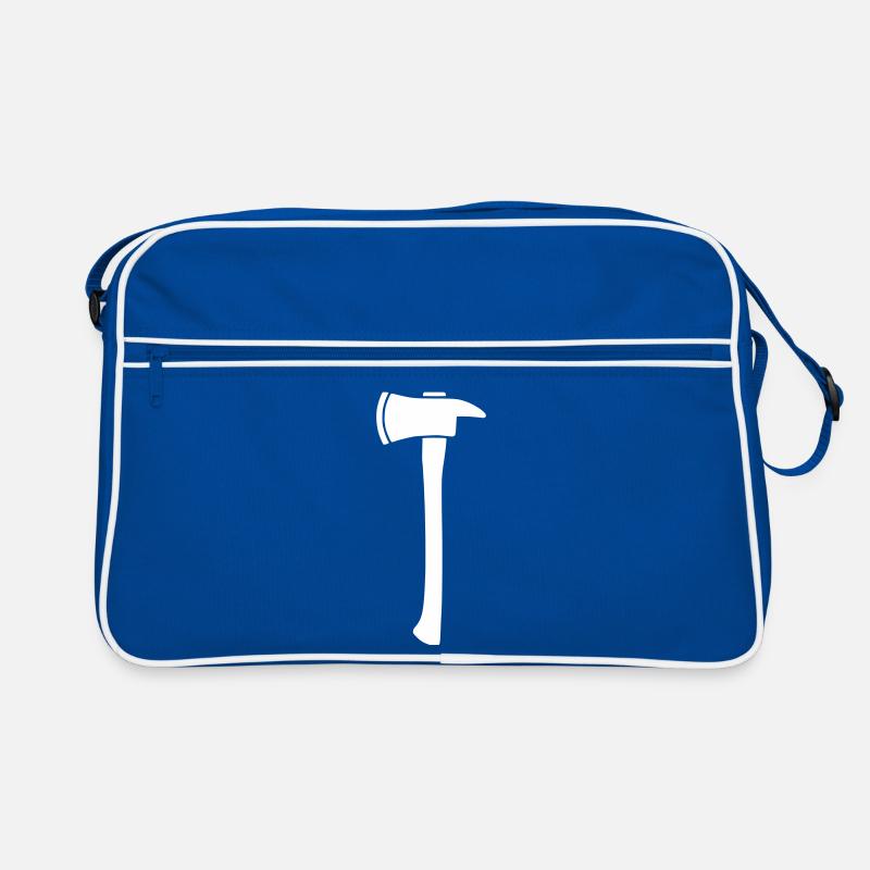 Vecteur de silhouette de la hache de pompier Sac Retro