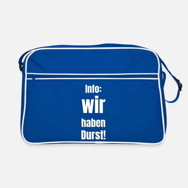 Info: wir haben Durst! Retro Tasche
