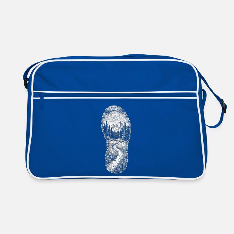 Forest Footprint Landscape Retro Bag