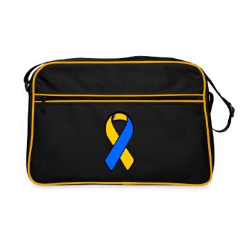 solidarity with ukraine - Sac Retro - noir/or - Devant