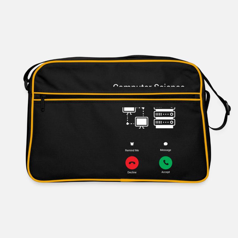 Der PC ruft Retro Tasche