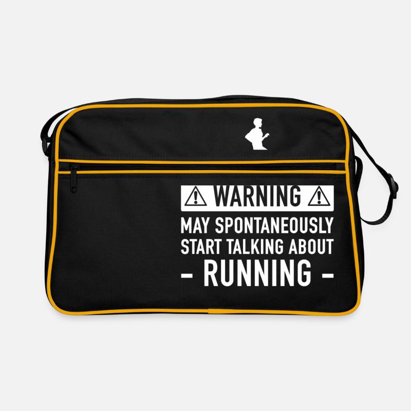 Running Funny Gift Idea Retro Bag