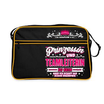 Princess and team leader - Retro Bag - black/gold - Front