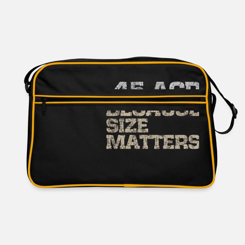 45 ACP, size matters guns t-shirt (subdued) Retro Bag