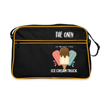 The only running I do is after the Ice Cream Truck - Retro Tasche - Schwarz/Gold - Vorne