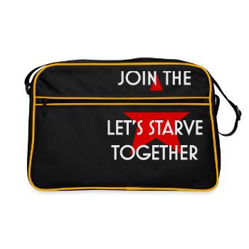 JOIN THE COMMIES - Retro Bag - black/gold - Front
