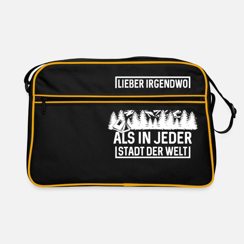 Lieber irgendwo im Nirgendwo als in jeder Stadt... Retro Tasche