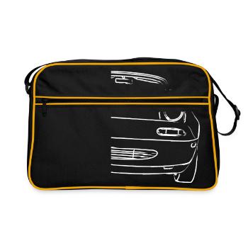 lignes de front de voiture pour les vrais amateurs de voitures - Sac Retro - noir/or - Devant