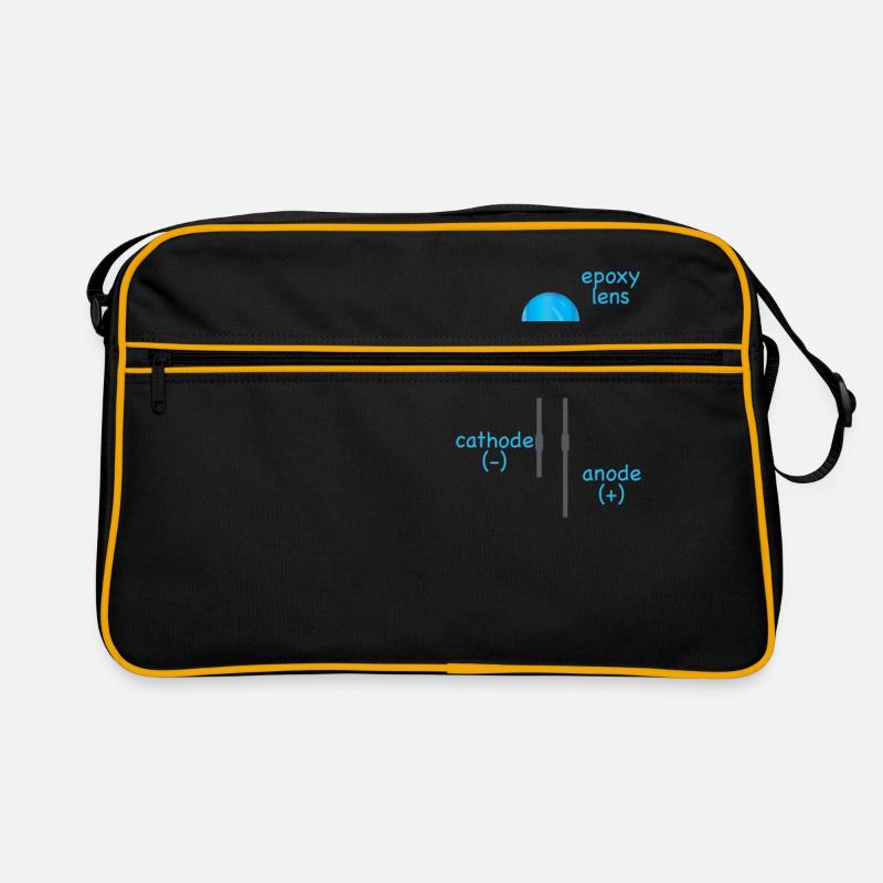 electronic blue LED with description as a gift Retro Bag