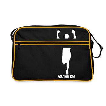 Marathon Runner 42.195 km - Retro Bag - black/gold - Front