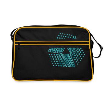 des points abstraits - Sac Retro - noir/or - Devant