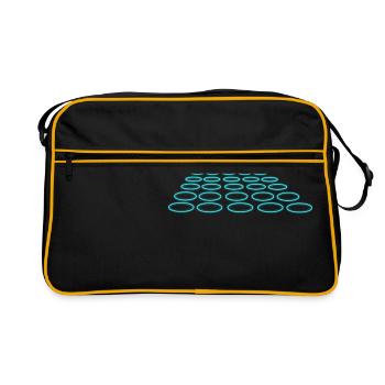 abstract dots - Retro Bag - black/gold - Front