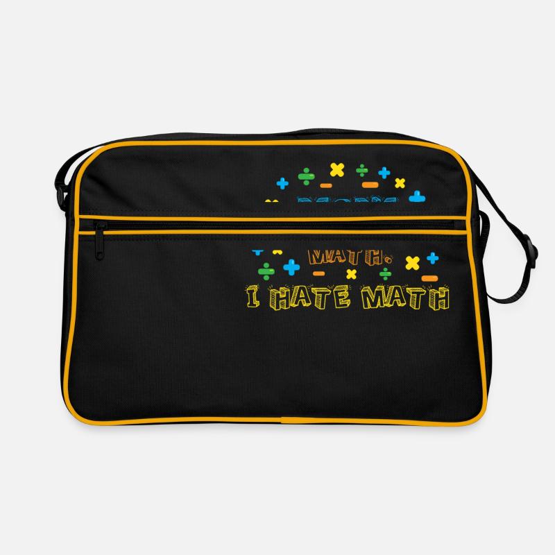 People are like math, I hate math Retro Bag