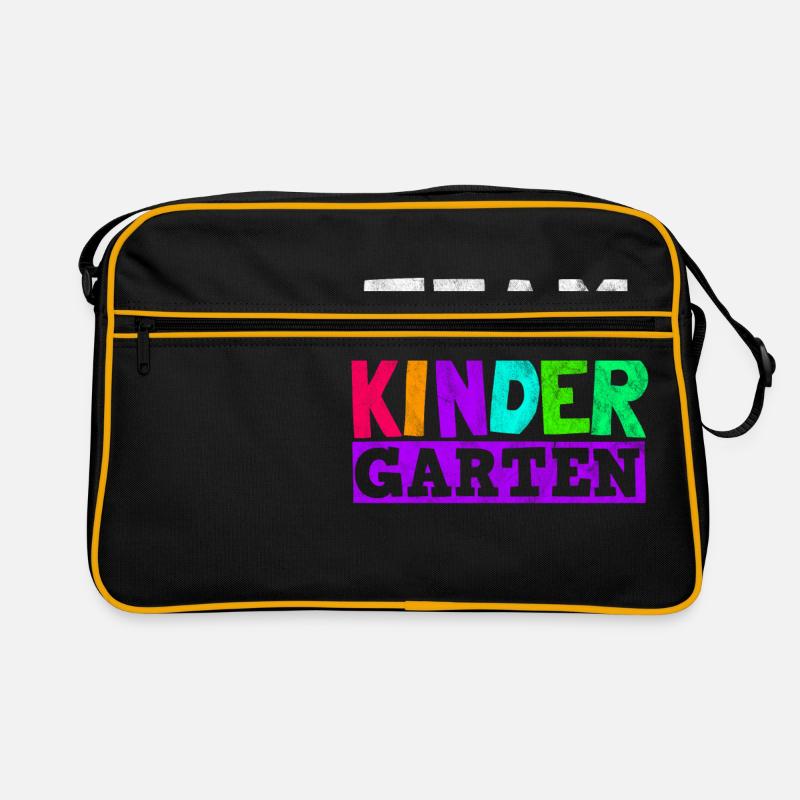 Team Kindergarten - Geschenk Retro Tasche