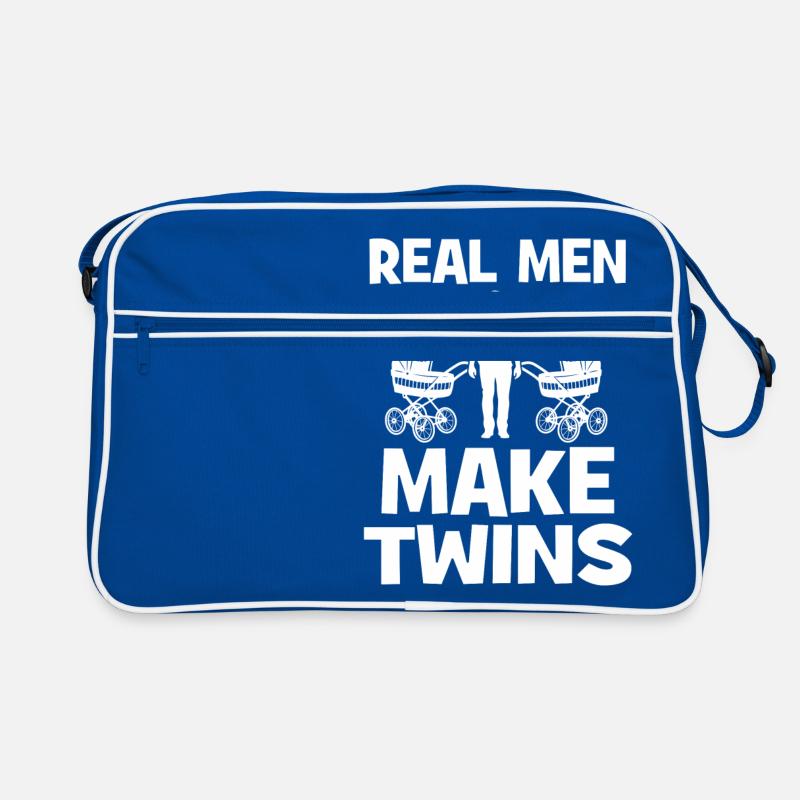 Real Men Make Twins Retro Tasche