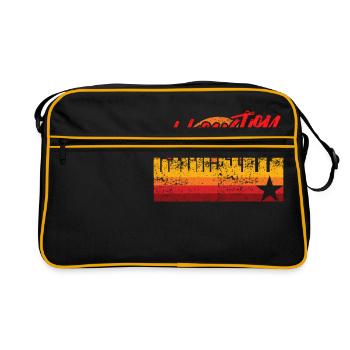 Houston Baseball Throwback Astro Stripe - Sac Retro - noir/or - Devant