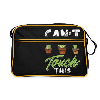 Drôle Cactus Shirt Distressed - Sac Retro - noir/or - Devant