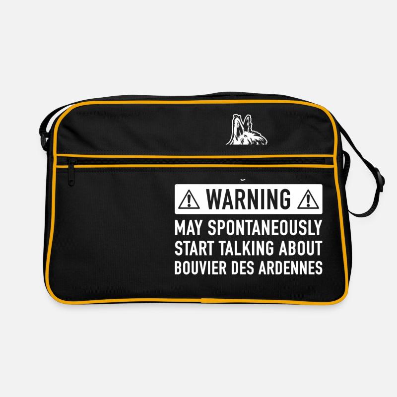 Funny Bouvier Des Ardennes Gift Idea Retro Bag