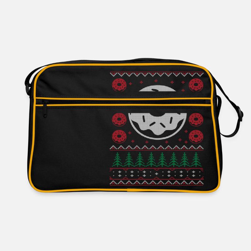 Donut Ugly Christmas Sweater Geschenk Retro Tasche