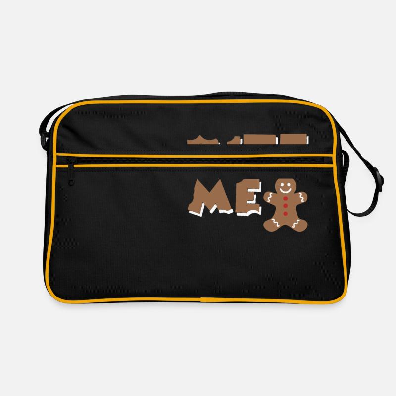bite me - Retro Tasche - Schwarz/Gold