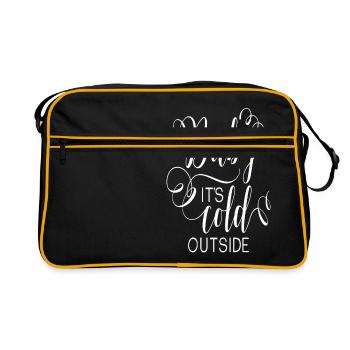 Baby it s cold outside Hiver Christmas - Sac Retro - noir/or - Devant