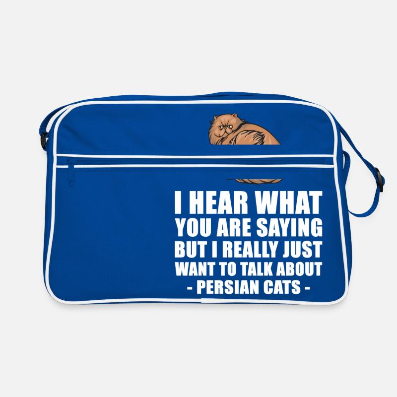 Chat persan mignon cadeau Sac Retro