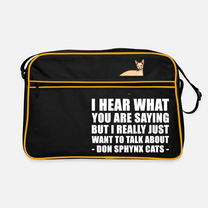 Don Sphynx Katze nettes Geschenk Retro Tasche