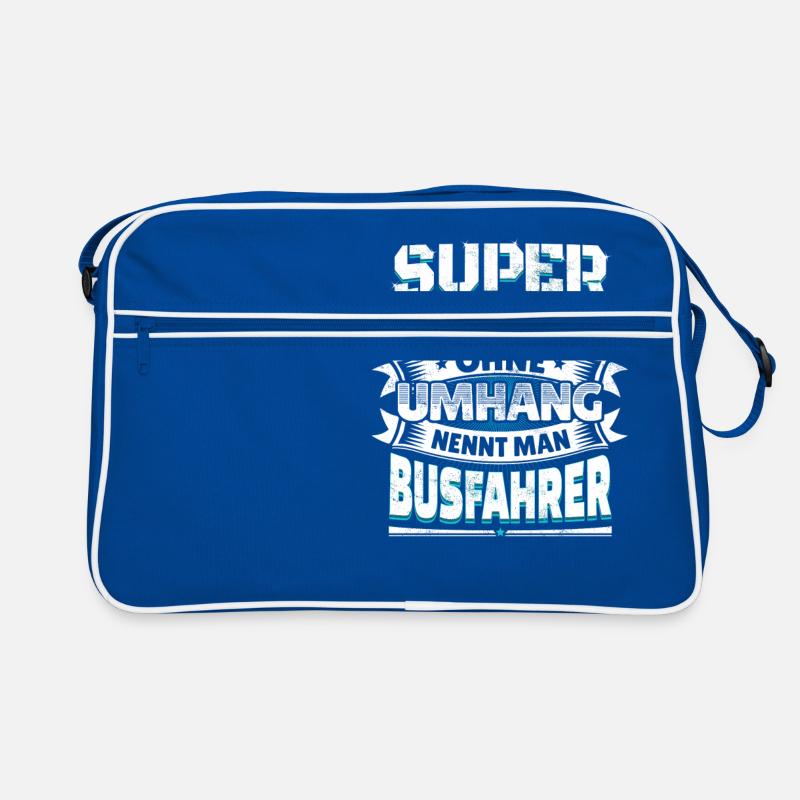 Superheld lustiger Spruch Held Busfahrer Geschenk Retro Tasche