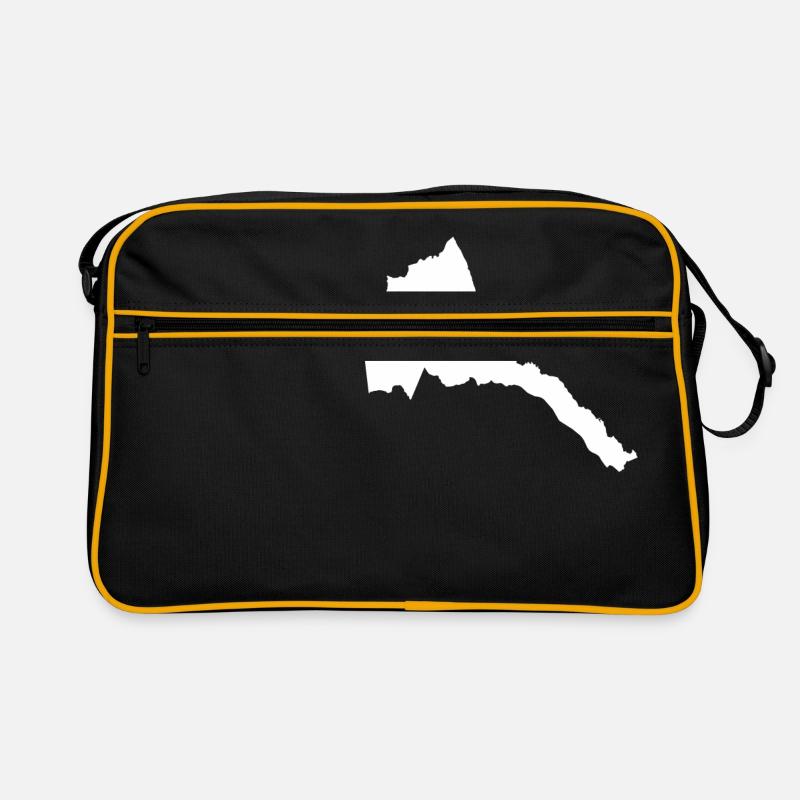 Eritrea originelle Geschenkidee - Retro Tasche - Schwarz/Gold