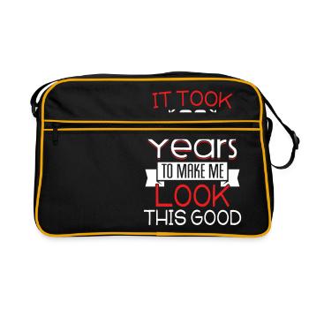 62 ans d'anniversaire · chemise · disant anniversaire - Sac Retro - noir/or - Devant