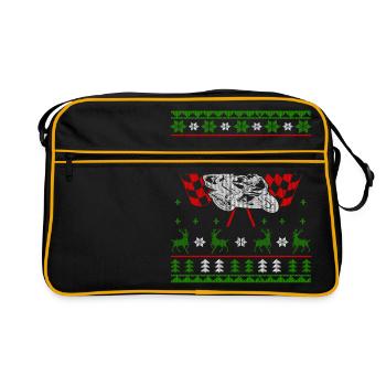 Moto Superbike laid de Noël Jumper - Sac Retro - noir/or - Devant