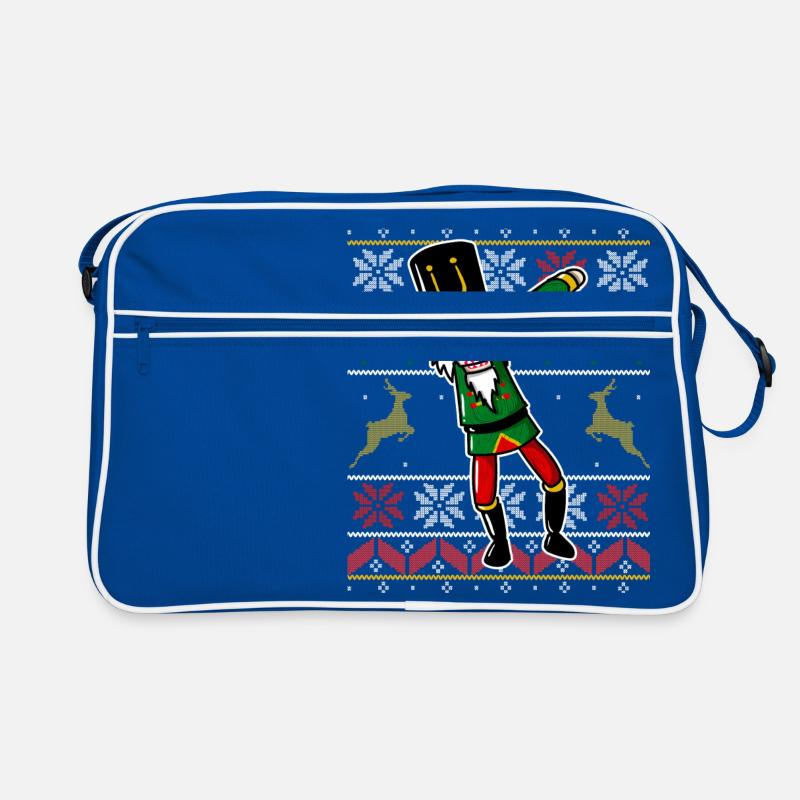 Dabbing Nutcracker - Dab Ugly Sweater Design Retro Bag