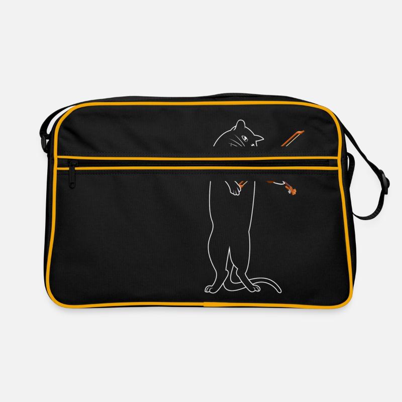Cat Violin Retro Tasche