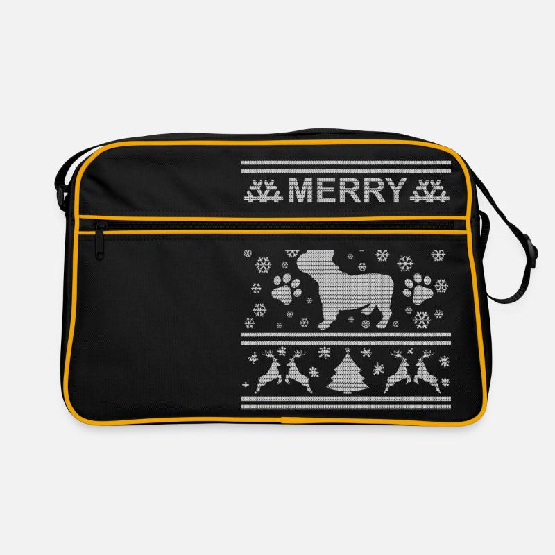 Laid de Noël Pull de bouledogue français Sac Retro