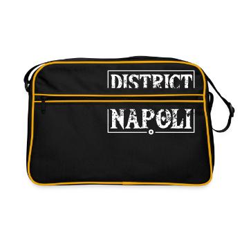 district napoli italy - Retro Bag - black/gold - Front