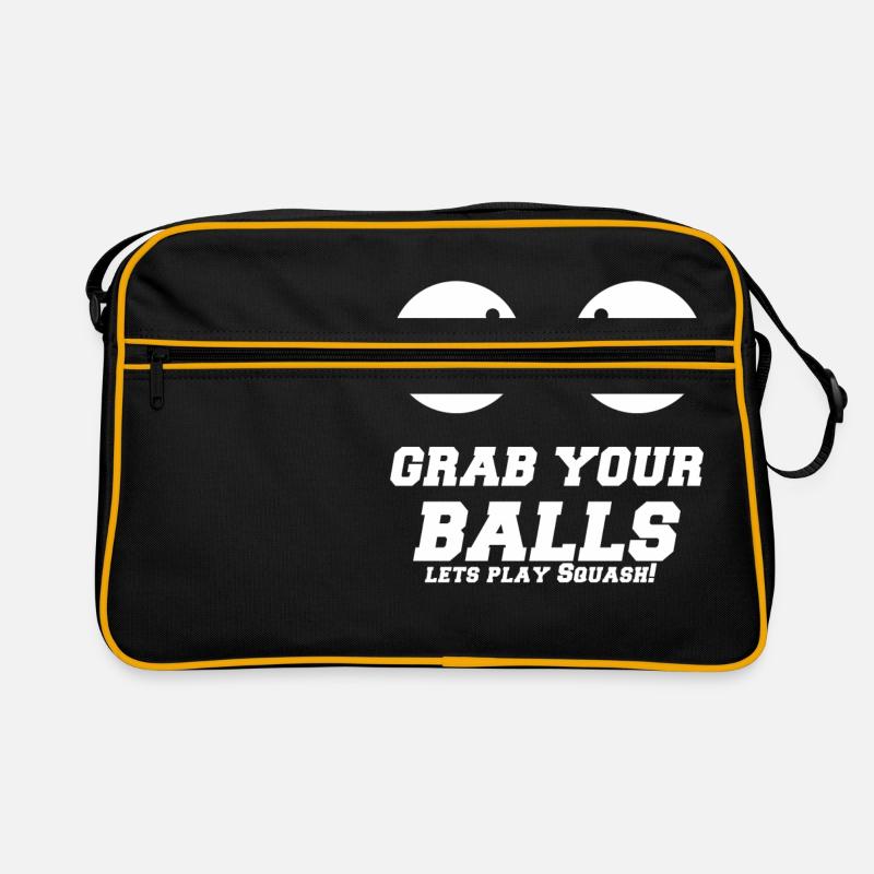squash - Sac Retro - noir/or