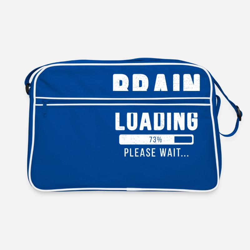 Brain loading ... Please wait! - brain shirt Retro Bag
