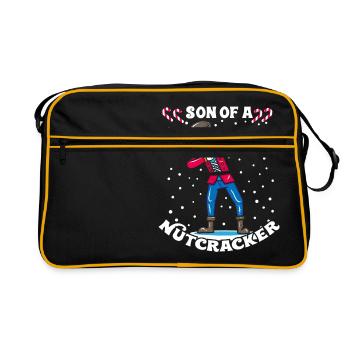 Cadeau de Noël de casse-noisette avec DAB - Sac Retro - noir/or - Devant