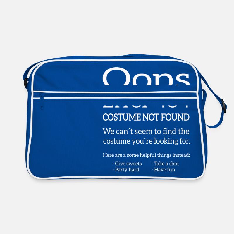 Error 404 Costume not found Carnival / Halloween Retro Bag