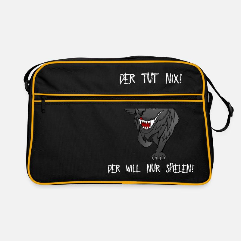 Der tut nix Hund Retro Tasche