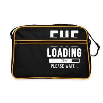 Ehe loading... please wait! | Ehe Shirt - Retro Tasche - Schwarz/Gold - Vorne