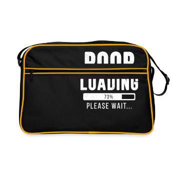 Poop loading ... please wait! | Poop shirt - Retro Bag - black/gold - Front