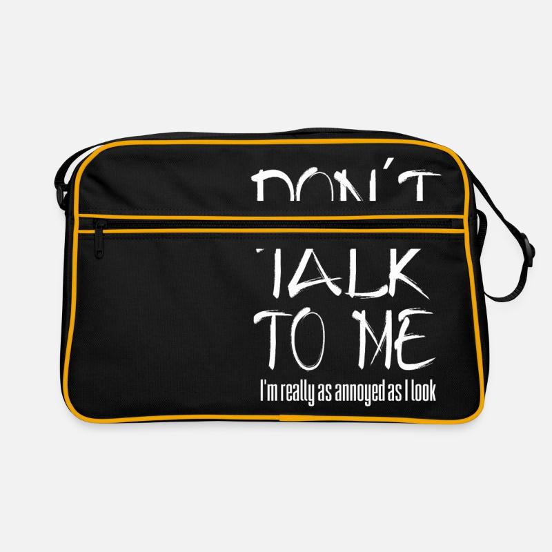 Nicht ansprechen - ich bin wirklich so genervt Retro Tasche