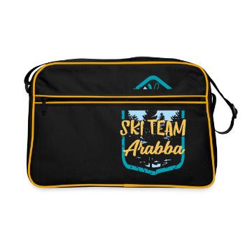 Équipe de ski Arabba Ski Team Cadeau - Sac Retro - noir/or - Devant